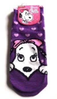 Peanuts Snoopy Belle Ankle Low Cut Socks Purple Brand New