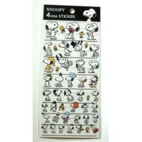 Peanuts Snoopy 4 Size Sticker Brand New