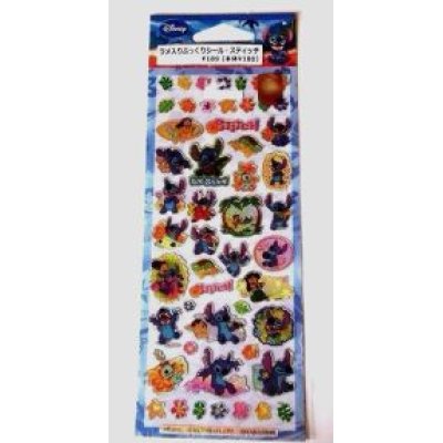 Photo1: Disney Stitch Vinyl Glitter Sticker Brand-New