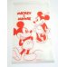 Photo1: Disney Mickey Minnie Mouse Plastic Bags with sticky tape 15 pcs Red Brand New (1)