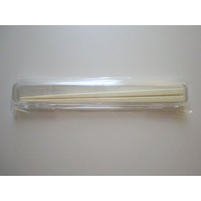 Photo1: Bento Lunch Box White Chopsticks with a case Brand New