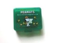 Peanuts Snoopy Eyelash Pill Small Case Brand-New Green