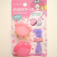 My Melody Mini Plastic Cases set Travel Pink Brand New