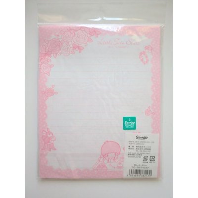 Photo2: Sanrio Little Twin Stars Kiki & Lala Letter Set Brand New 