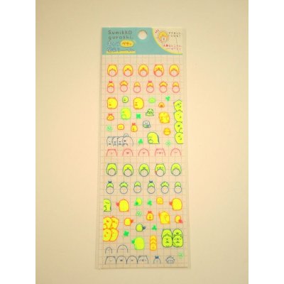 Photo1: San-X Sumikko Gurashi Highlighter Vinyl Stickers Brand New 