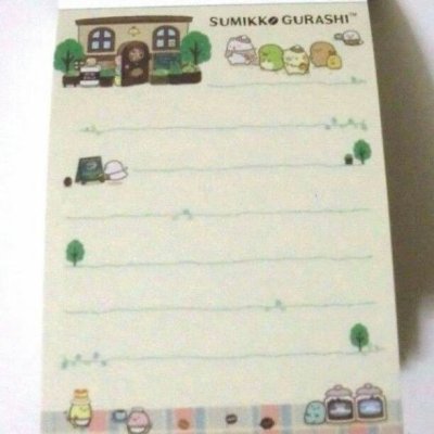 Photo3: San-X Sumikko Gurashi Mini Memo Pad Cafe Brand New