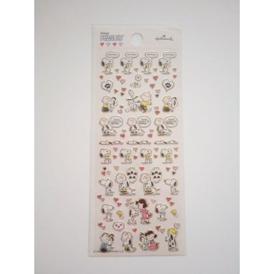 Photo1: Peanuts Snoopy Vinyl Stickers Brand New