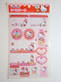 Sanrio Hello Kitty Label Stickers Brand-New