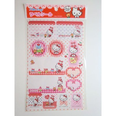 Photo1: Sanrio Hello Kitty Label Stickers Brand-New