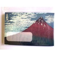 Hokusai Mini Card Set Mt.Fuji Japan Red Brand New