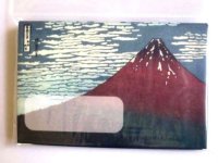 Hokusai Mini Card Set Mt.Fuji Japan Red Brand New