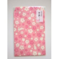 Japanese Paper Washi Envelopes Set M Rabbit Sakura Pink Brand New