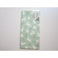 Japanese Washi Envelopes Long Rabbit Green Brand New