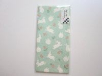 Japanese Washi Envelopes Long Rabbit Green Brand New