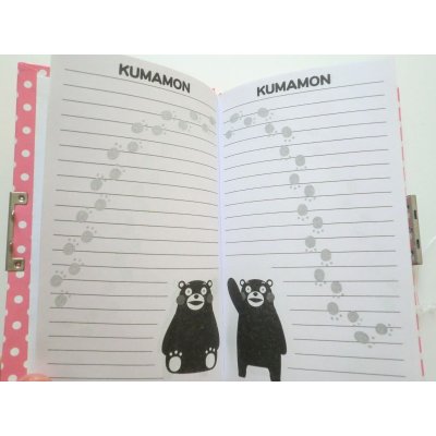 Photo2: Kumamon Secret Notebook Brand New