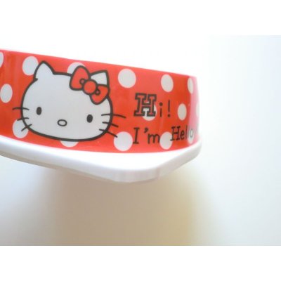 Photo2: Sanrio Hello Kitty Cat Dog Plastic Bowl Plate Brand New