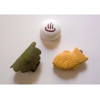 Eraser Toy Japanese Food Kashiwamochi Onsenmanju Taiyaki Japan Brand New