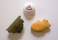 Eraser Toy Japanese Food Kashiwamochi Onsenmanju Taiyaki Japan Brand New