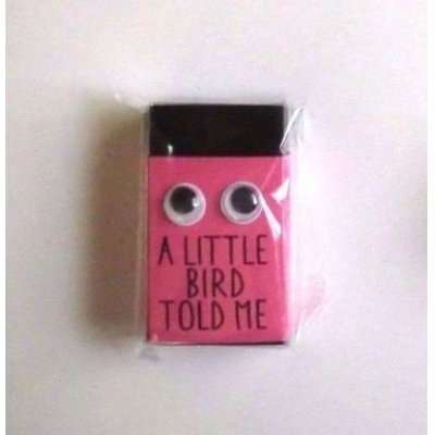 Photo1: Eraser Toy A Little Bird Told Me Pink Black Brand New