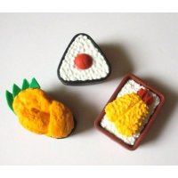 Eraser Toy Japanese Food Sushi Tempura Onigiri Japan Brand New