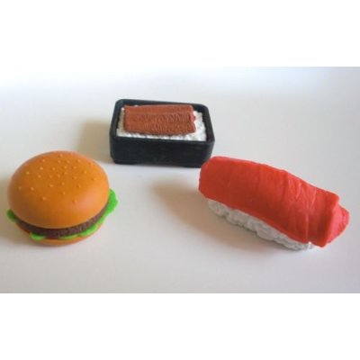 Photo2: Eraser Toy Japanese Food Sushi Unaju hamburger First Food Brand New