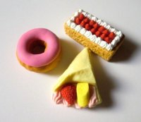 Eraser Toy Sweets Cake Doughnut Crepe Brand New