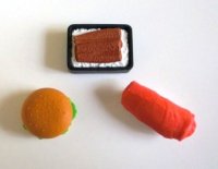 Eraser Toy Japanese Food Sushi Unaju hamburger First Food Brand New