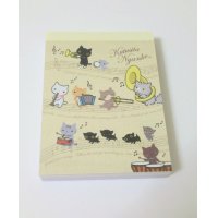 San-X Kutusita Nyanko Mini Memo Pad Brand New