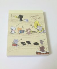 San-X Kutusita Nyanko Mini Memo Pad Brand New