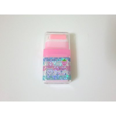 Photo1: Scented Roller Eraser Strawberry Pink Brand New