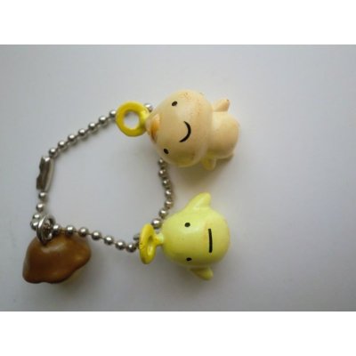 Photo3: Bandai Angel Tamagotchi Angelgotchi Kuriten Triple Characot Mascot Keychain Charms 1997