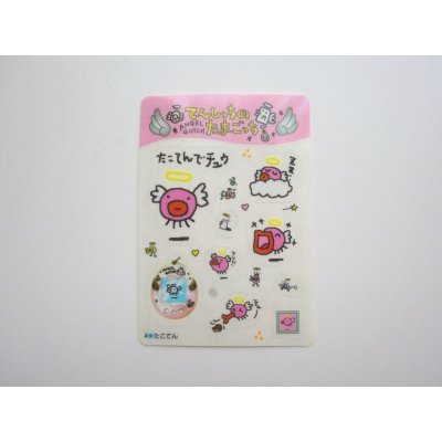 Photo1: Bandai Tenshitchi Angel Angelgotchi Tamagotchi Takoten Card Sticker 1997