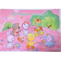 Sanrio My Melody & Suzy's Zoo Clear File Folder Pink Brand New