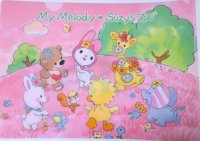 Sanrio My Melody & Suzy's Zoo Clear File Folder Pink Brand New