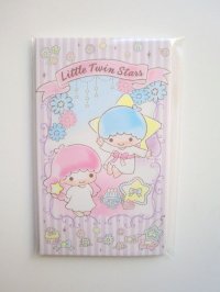 Sanrio Little Twin Stars Kiki & Lala Mini Envelopes Sky Stripe Brand New