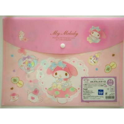 Photo1: Sanrio My Melody A4 Flat Plastic Case Brand New