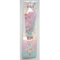 Sanrio Little Twin Stars Kiki Lala Plastic Folding Fan Japan Brand New