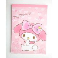 Sanrio My Melody Mymelo Memo Pad Brand New