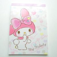 Sanrio My Melody Mymelo Memo Pad Brand New