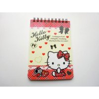 Sanrio Hello Kitty Ring Memo Pad Red Brand New