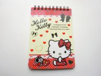 Sanrio Hello Kitty Ring Memo Pad Red Brand New