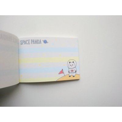 Photo3: Space Panda Mini Memo Pad Brand New