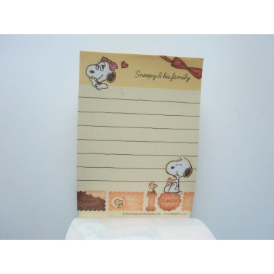 Photo2: Peanuts Snoopy Mini Memo Pad Cookies Biscuits Brand New