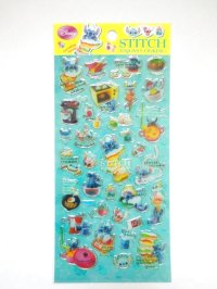 Disney Stitch Vinyl Stickers Re-ment enjoy cooking Brand New