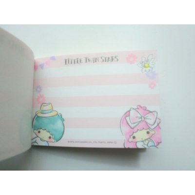 Photo3: Sanrio Little Twin Stars Kiki & Lala etc Mini Memo Pad Brand New