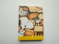 Peanuts Snoopy Mini Memo Pad Cookies Biscuits Brand New