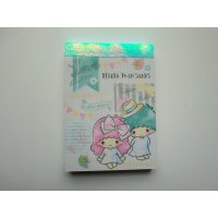 Sanrio Little Twin Stars Kiki & Lala etc Mini Memo Pad Brand New