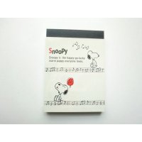 Peanuts Snoopy Mini Memo Pad Music Brand New