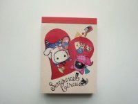 San-X Sentimental Circus Mini Memo Pad Heart Brand New White