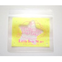 Sanrio Little Twin Stars Kiki & Lala Plastic Ziplock Petit Bags 30pcs Yellow Wide